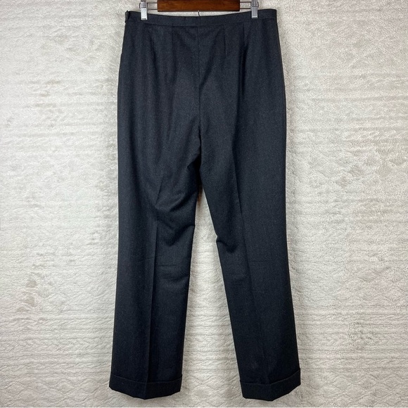 J. CREW 100% Wool Charcoal Dress Trouser Pants Size 12 Career Wear Professional - Picture 9 of 13